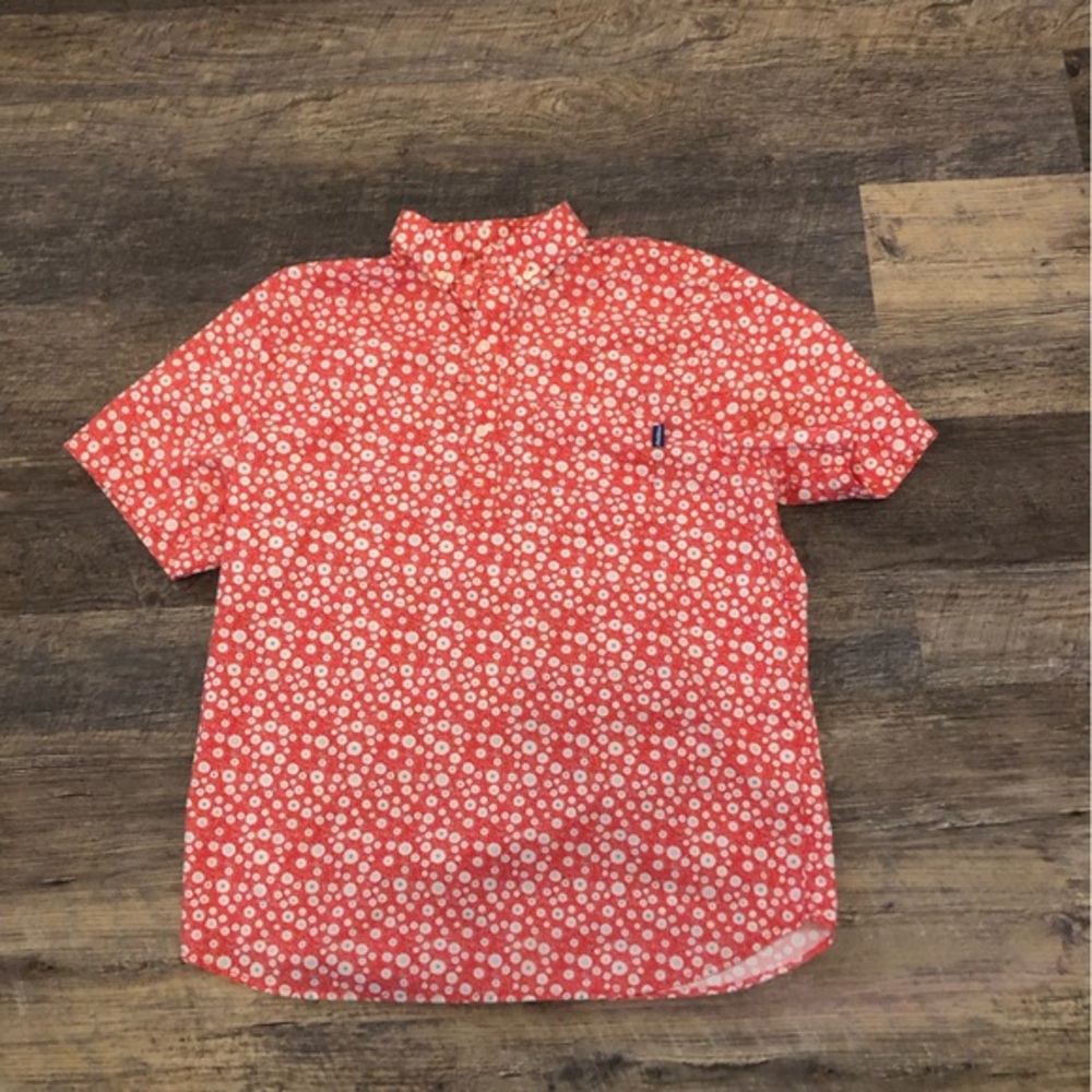 Chubbies Coral Floral Button Down Shirt